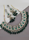 ANAYA GREEN MIRROR PARTYWEAR NECKLACE